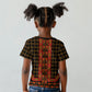 Cameroon Toghu Heritage Kid T shirt Traditional Bamenda Pattern In African