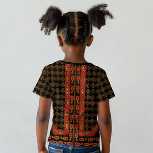 Cameroon Toghu Heritage Kid T shirt Traditional Bamenda Pattern In African