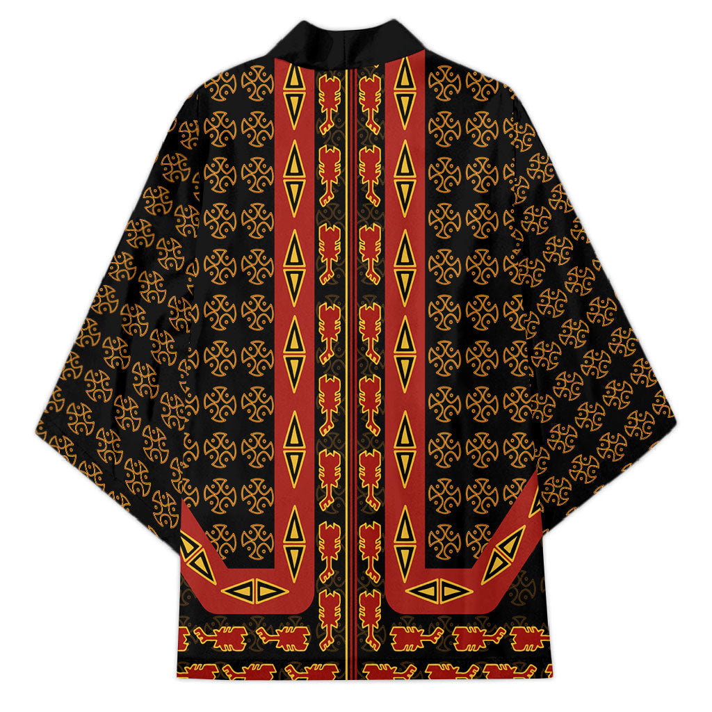 Cameroon Toghu Heritage Kimono Traditional Bamenda Pattern In African