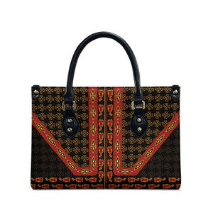 Cameroon Toghu Heritage Leather Bag Traditional Bamenda Pattern In African