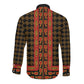 Cameroon Toghu Heritage Long Sleeve Button Shirt Traditional Bamenda Pattern In African