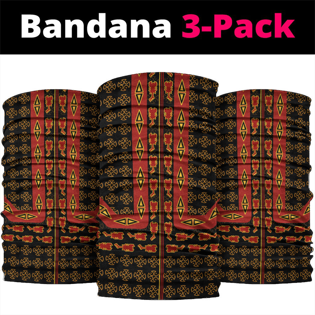 Cameroon Toghu Heritage Neck Gaiter Traditional Bamenda Pattern In African