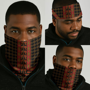 Cameroon Toghu Heritage Neck Gaiter Traditional Bamenda Pattern In African