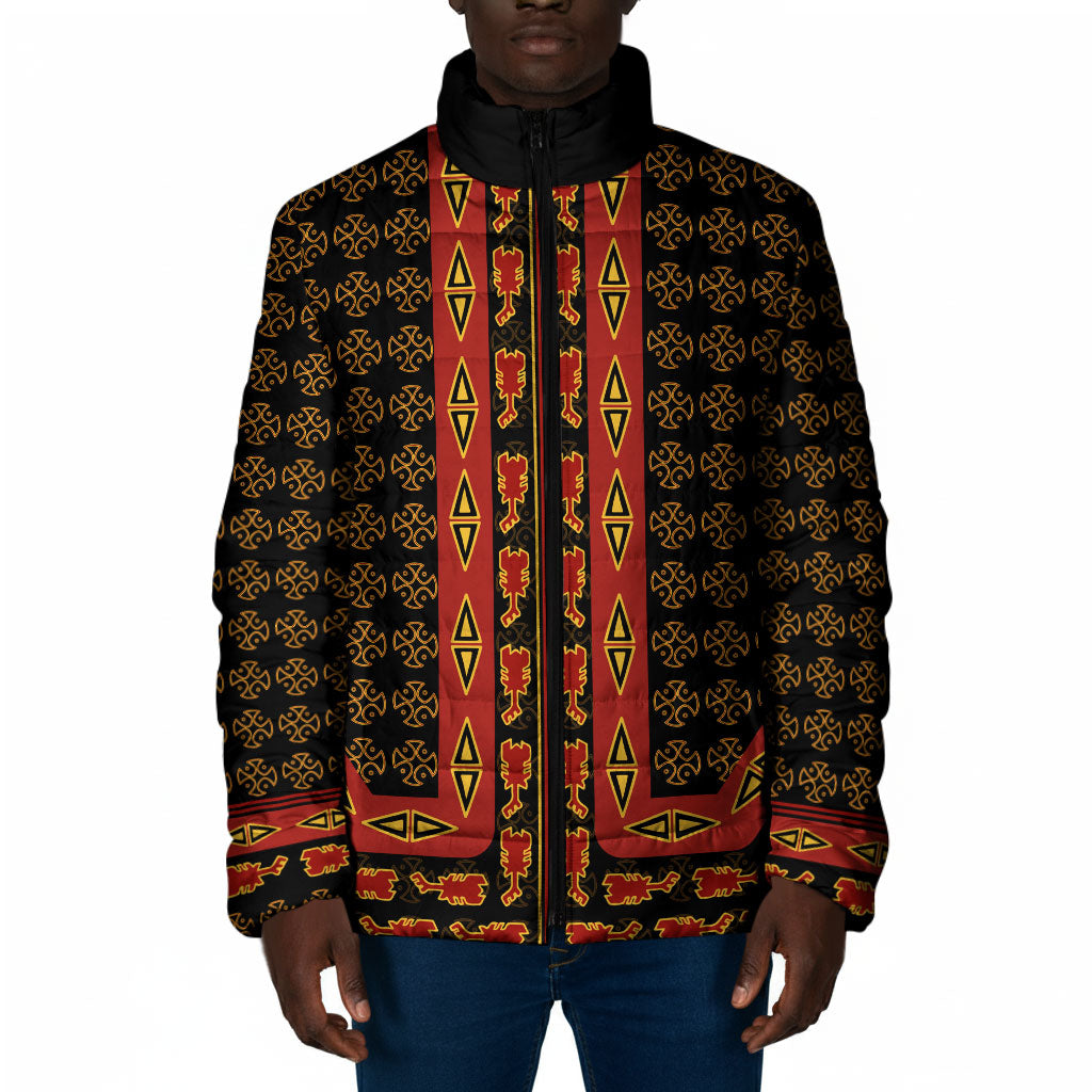 Cameroon Toghu Heritage Padded Jacket Traditional Bamenda Pattern In African