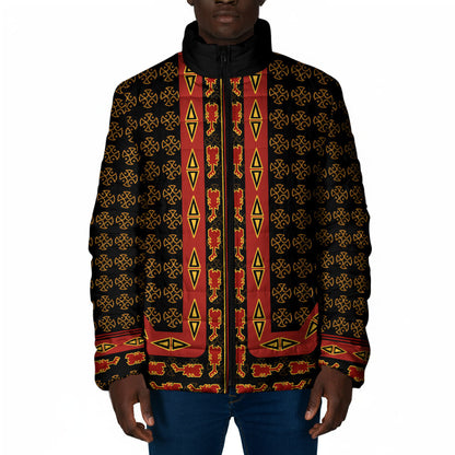 Cameroon Toghu Heritage Padded Jacket Traditional Bamenda Pattern In African