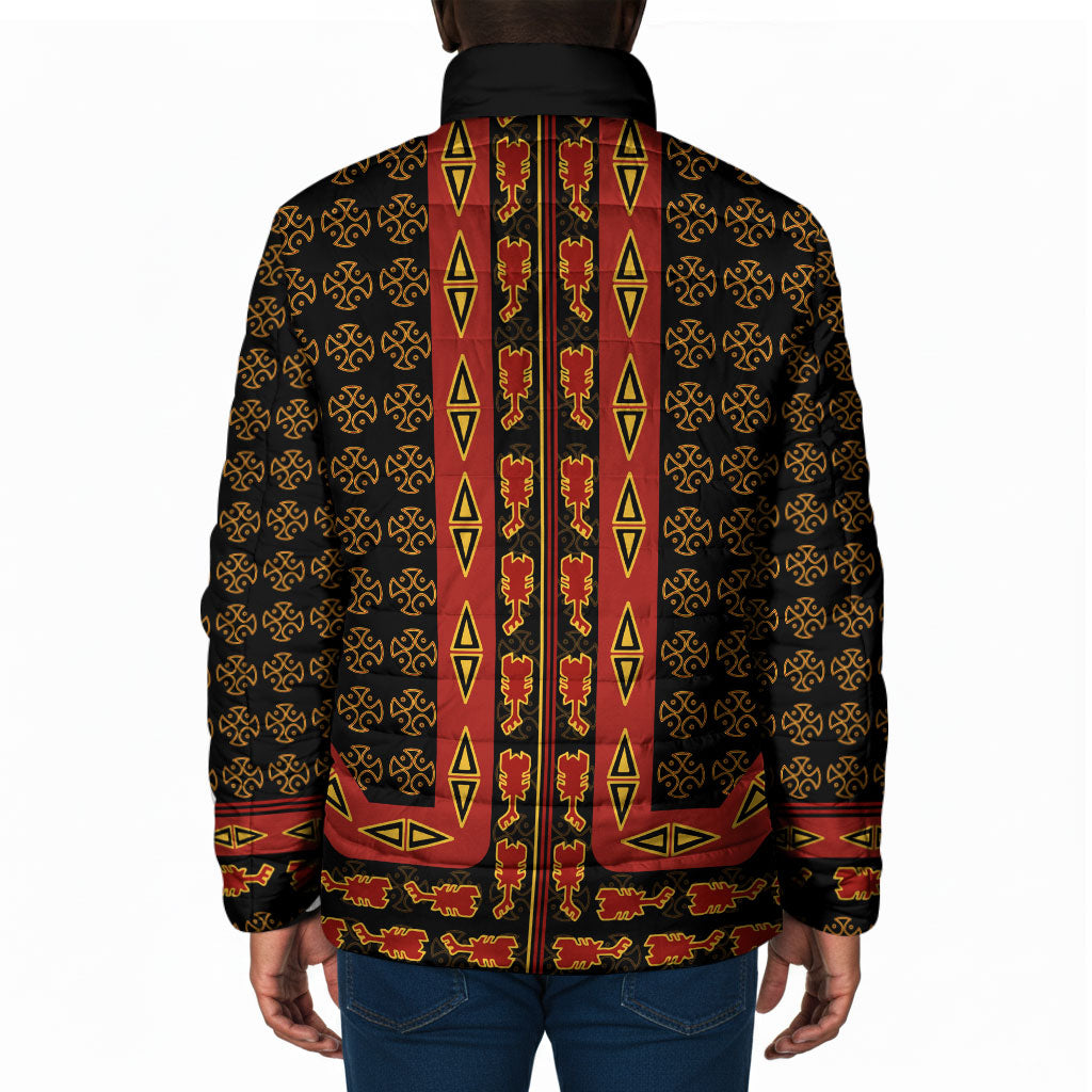Cameroon Toghu Heritage Padded Jacket Traditional Bamenda Pattern In African