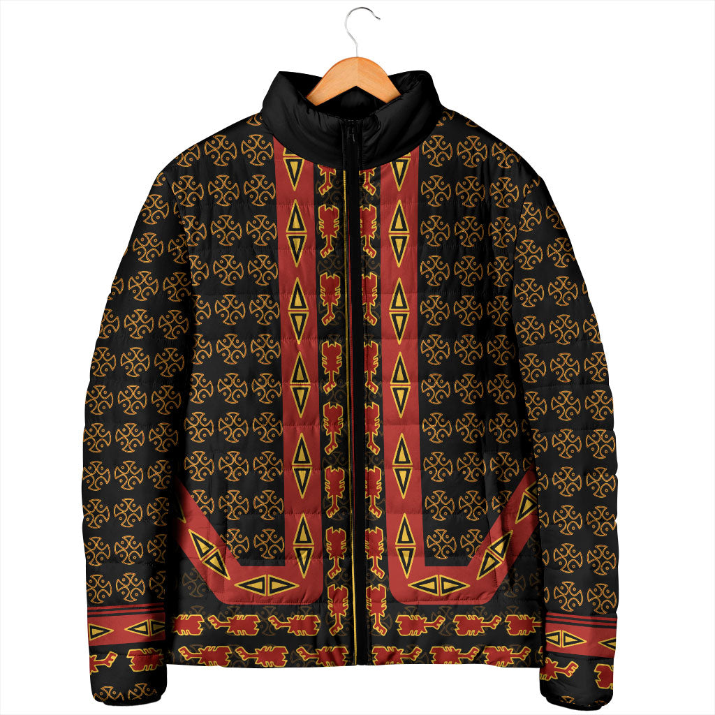 Cameroon Toghu Heritage Padded Jacket Traditional Bamenda Pattern In African