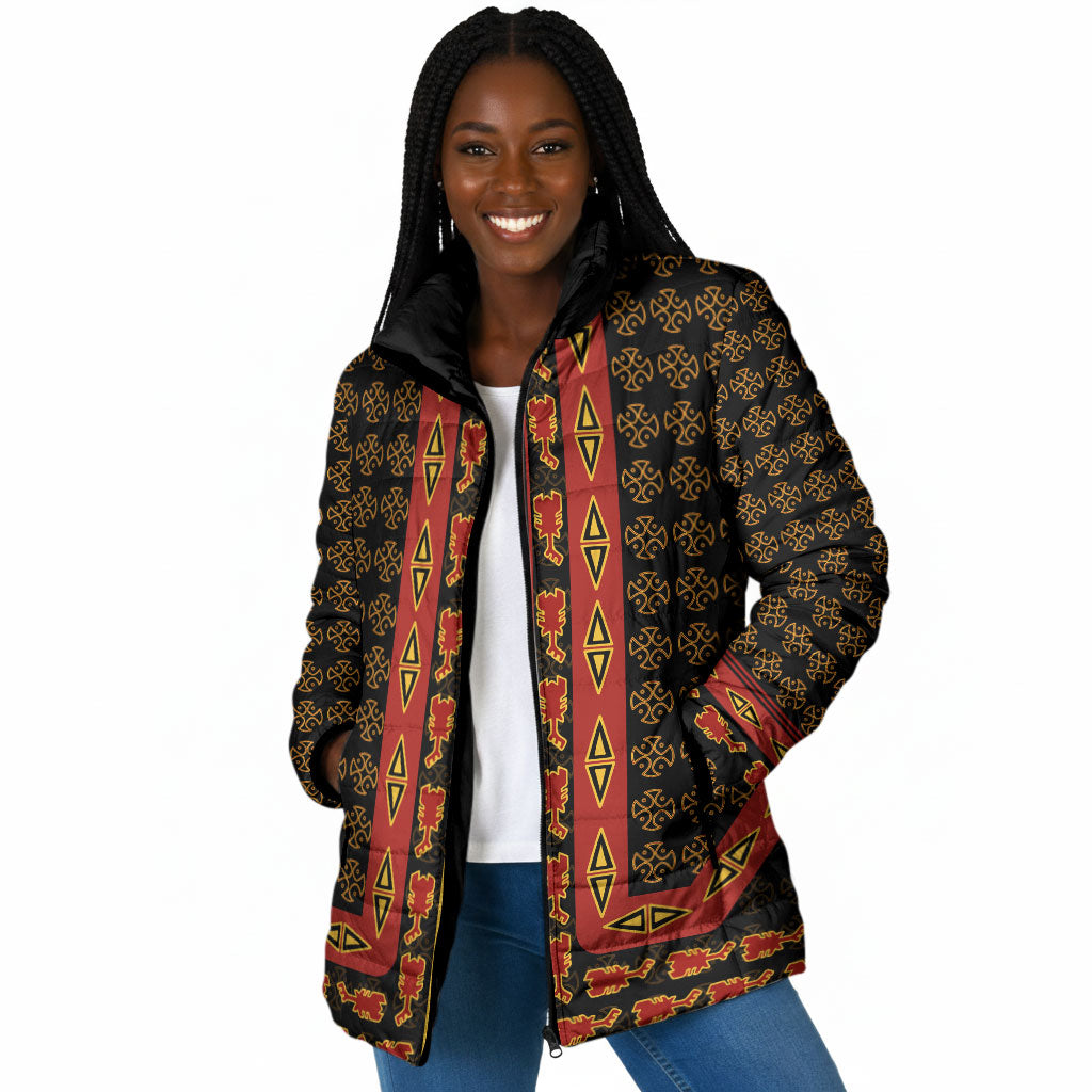 Cameroon Toghu Heritage Padded Jacket Traditional Bamenda Pattern In African