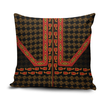 Cameroon Toghu Heritage Pillow Cover Traditional Bamenda Pattern In African