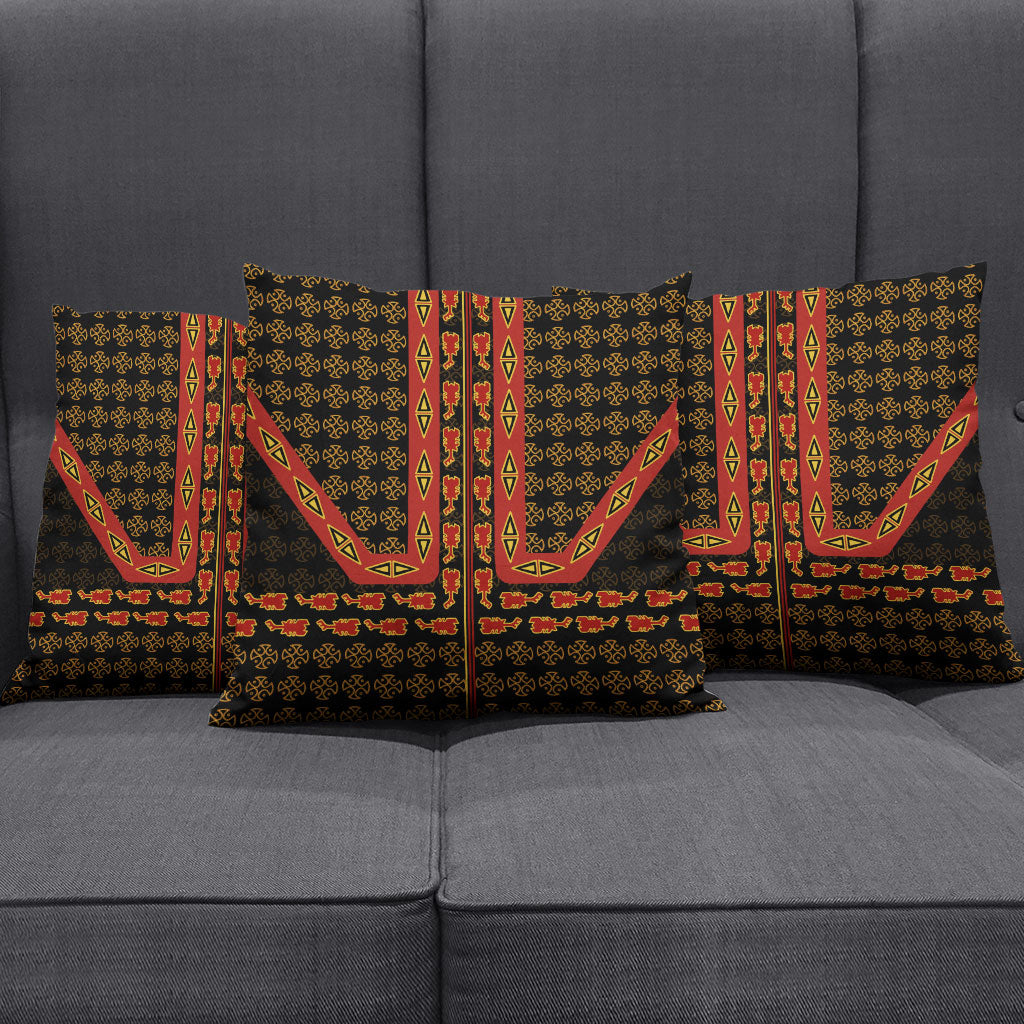 Cameroon Toghu Heritage Pillow Cover Traditional Bamenda Pattern In African