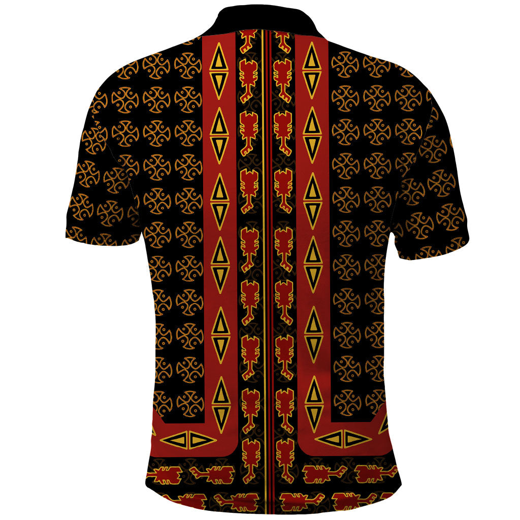Cameroon Toghu Heritage Polo Shirt Traditional Bamenda Pattern In African