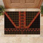 Cameroon Toghu Heritage Rubber Doormat Traditional Bamenda Pattern In African