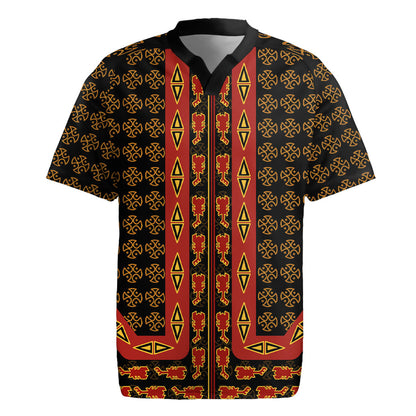 Cameroon Toghu Heritage Rugby Jersey Traditional Bamenda Pattern In African