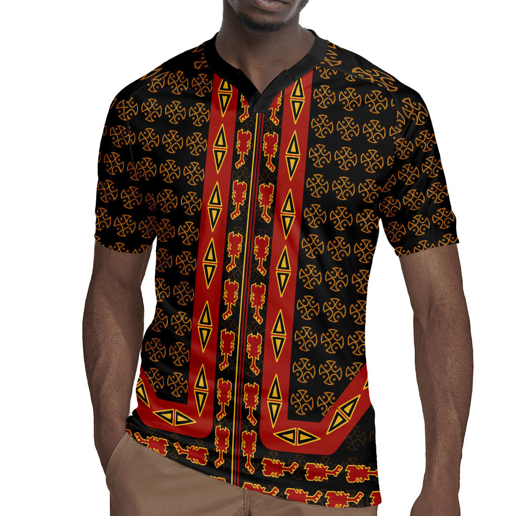 Cameroon Toghu Heritage Rugby Jersey Traditional Bamenda Pattern In African