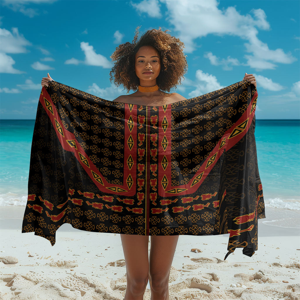 Cameroon Toghu Heritage Sarong Traditional Bamenda Pattern In African