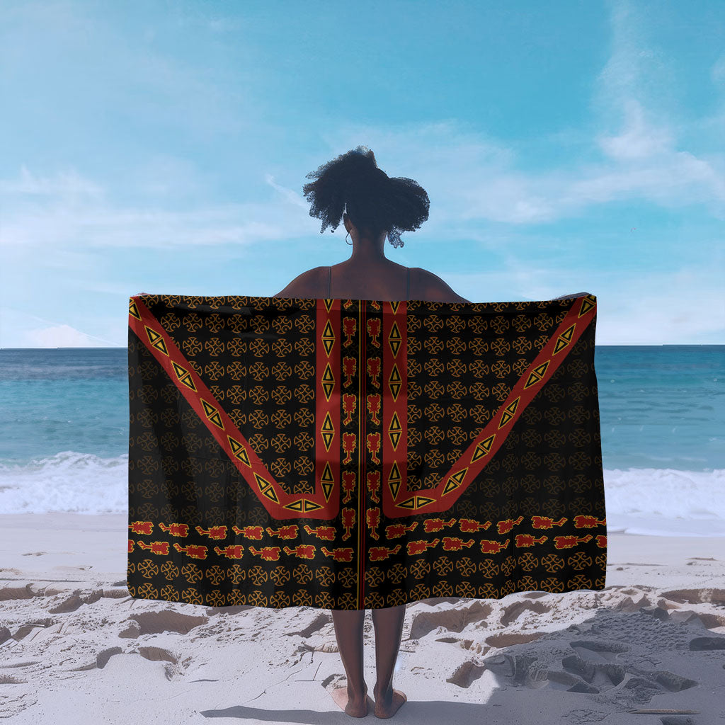 Cameroon Toghu Heritage Sarong Traditional Bamenda Pattern In African