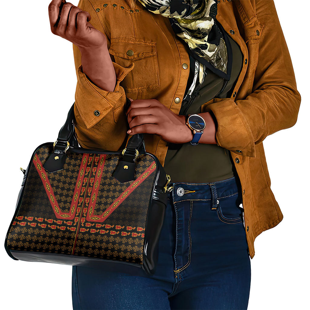 Cameroon Toghu Heritage Shoulder Handbag Traditional Bamenda Pattern In African