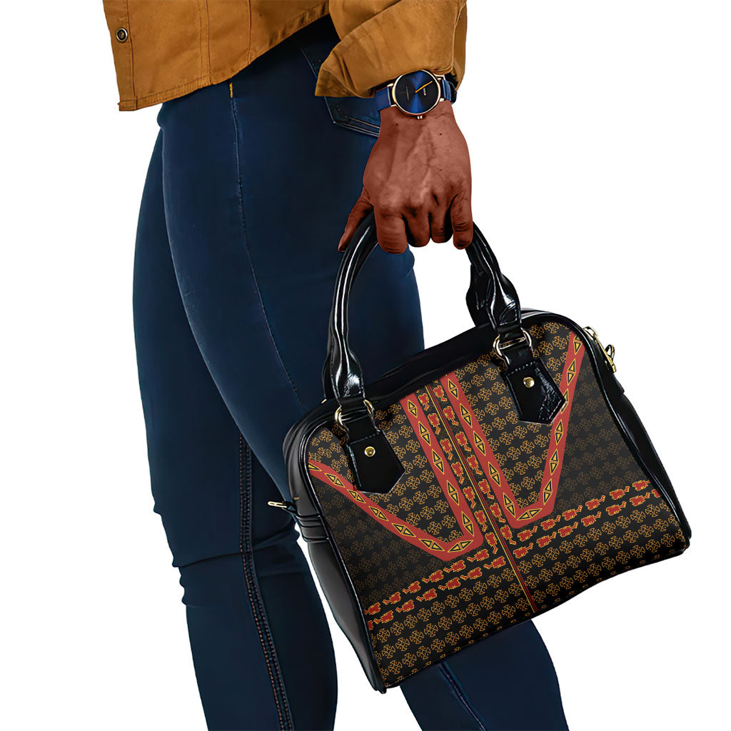 Cameroon Toghu Heritage Shoulder Handbag Traditional Bamenda Pattern In African