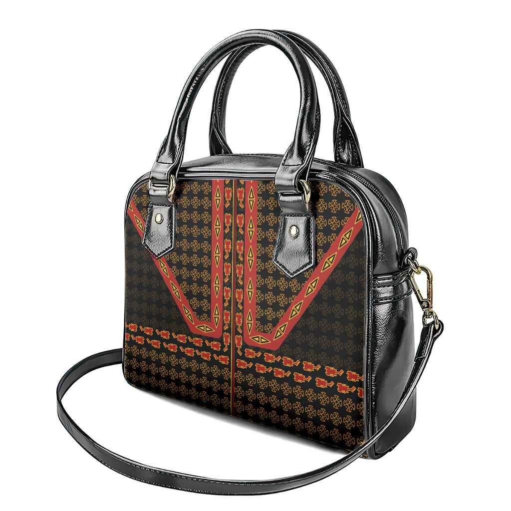 Cameroon Toghu Heritage Shoulder Handbag Traditional Bamenda Pattern In African