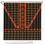 Cameroon Toghu Heritage Shower Curtain Traditional Bamenda Pattern In African