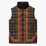 Cameroon Toghu Heritage Sleeveless Puffer Jacket Traditional Bamenda Pattern In African
