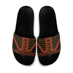 Cameroon Toghu Heritage Slide Sandals Traditional Bamenda Pattern In African