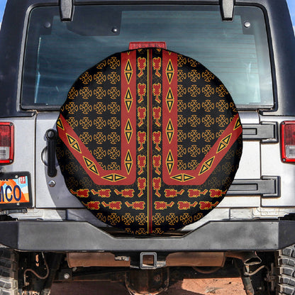Cameroon Toghu Heritage Spare Tire Cover Traditional Bamenda Pattern In African