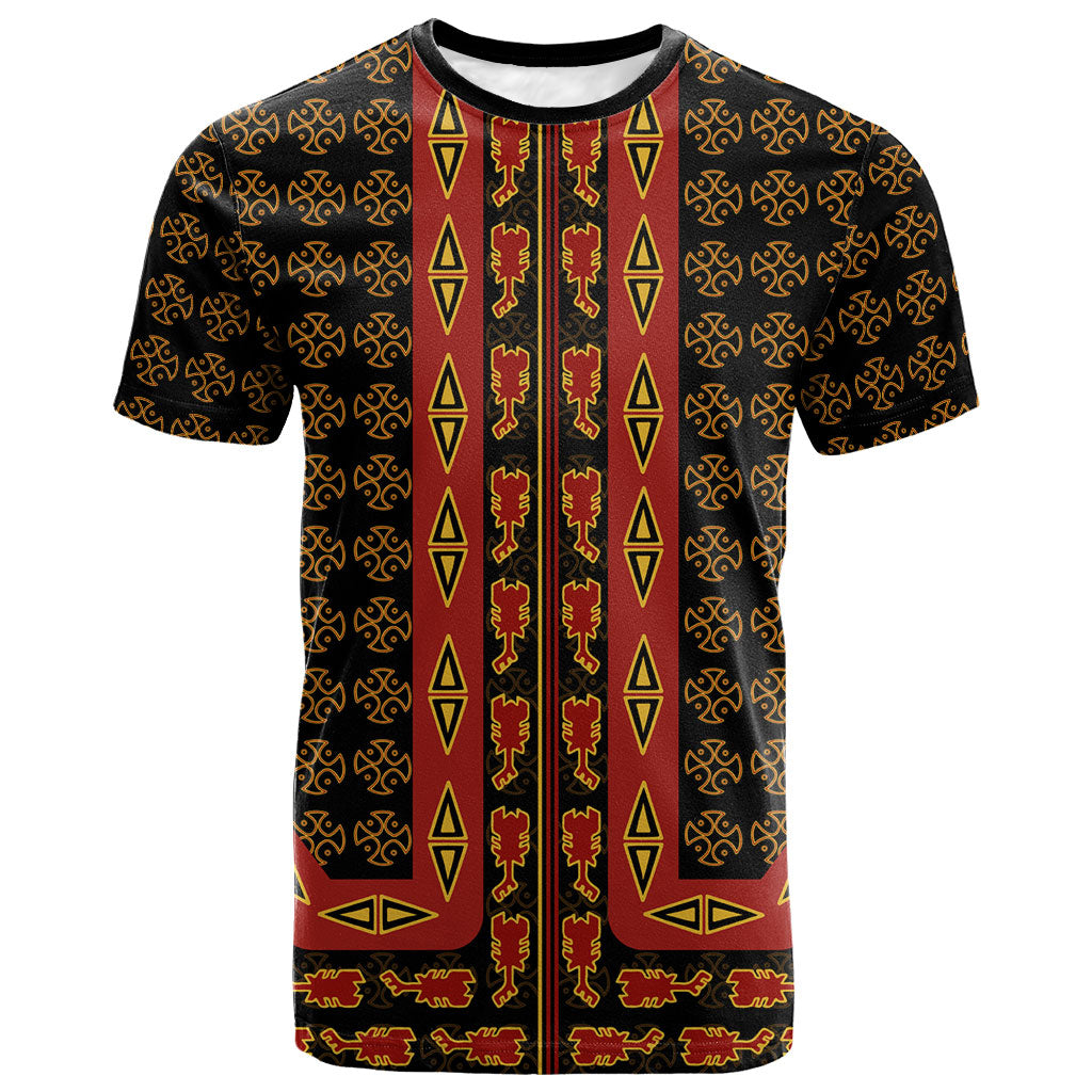 Cameroon Toghu Heritage T shirt Traditional Bamenda Pattern In African