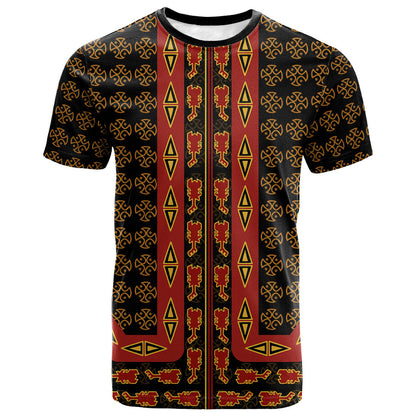 Cameroon Toghu Heritage T shirt Traditional Bamenda Pattern In African