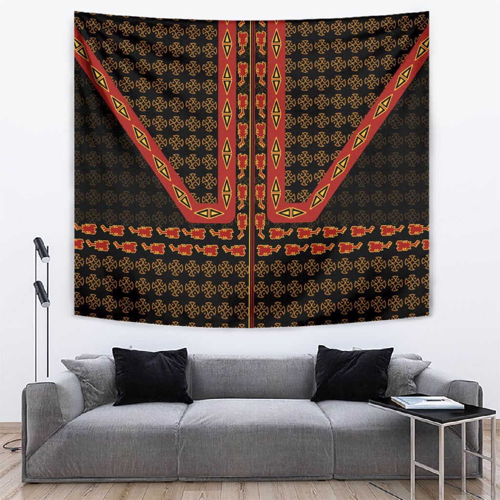 Cameroon Toghu Heritage Tapestry Traditional Bamenda Pattern In African