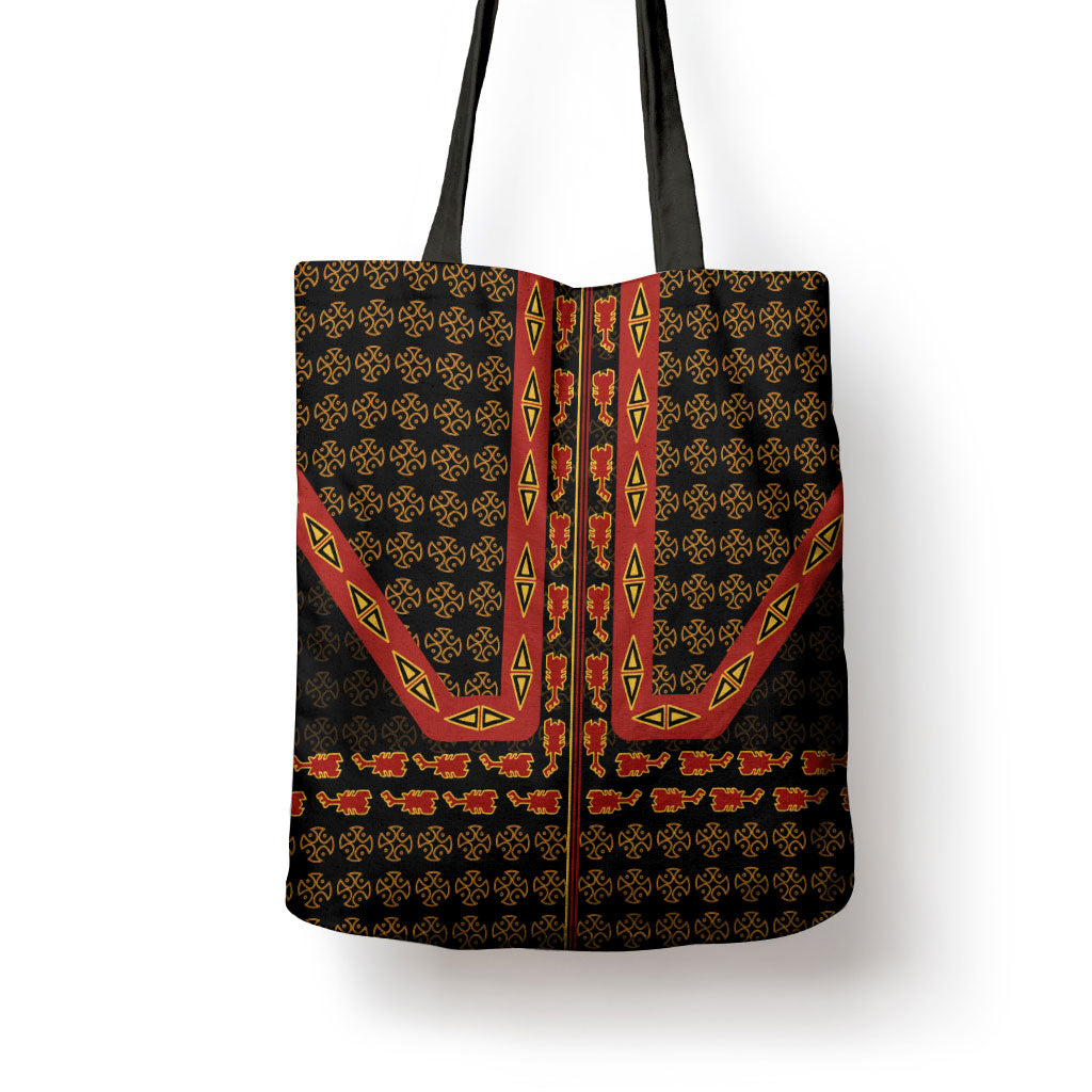 Cameroon Toghu Heritage Tote Bag Traditional Bamenda Pattern In African