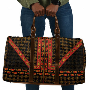 Cameroon Toghu Heritage Travel Bag Traditional Bamenda Pattern In African