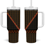 Cameroon Toghu Heritage Tumbler With Handle Traditional Bamenda Pattern In African