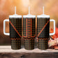 Cameroon Toghu Heritage Tumbler With Handle Traditional Bamenda Pattern In African