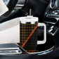 Cameroon Toghu Heritage Tumbler With Handle Traditional Bamenda Pattern In African