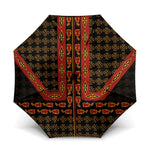 Cameroon Toghu Heritage Umbrella Traditional Bamenda Pattern In African