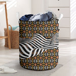 Cameroon Toghu Bamenda Laundry Basket African Traditional Art
