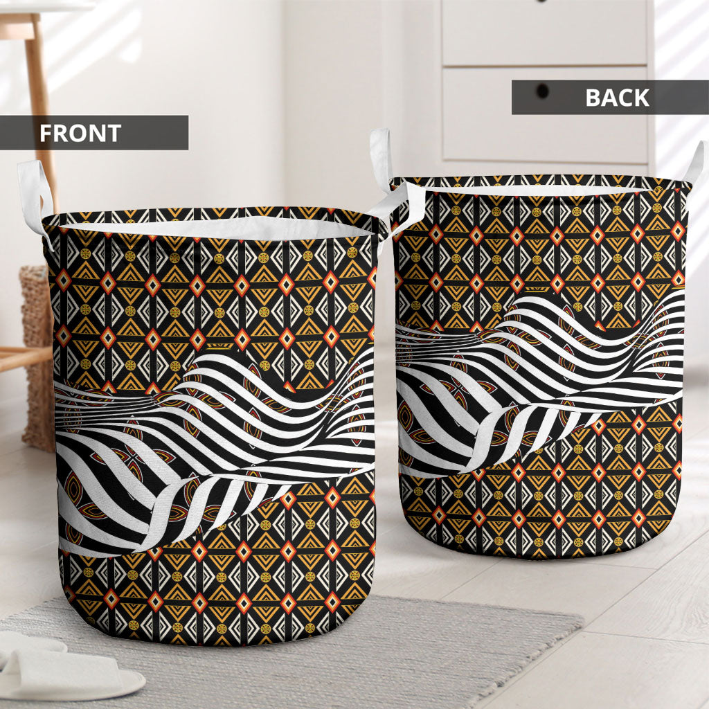 Cameroon Toghu Bamenda Laundry Basket African Traditional Art