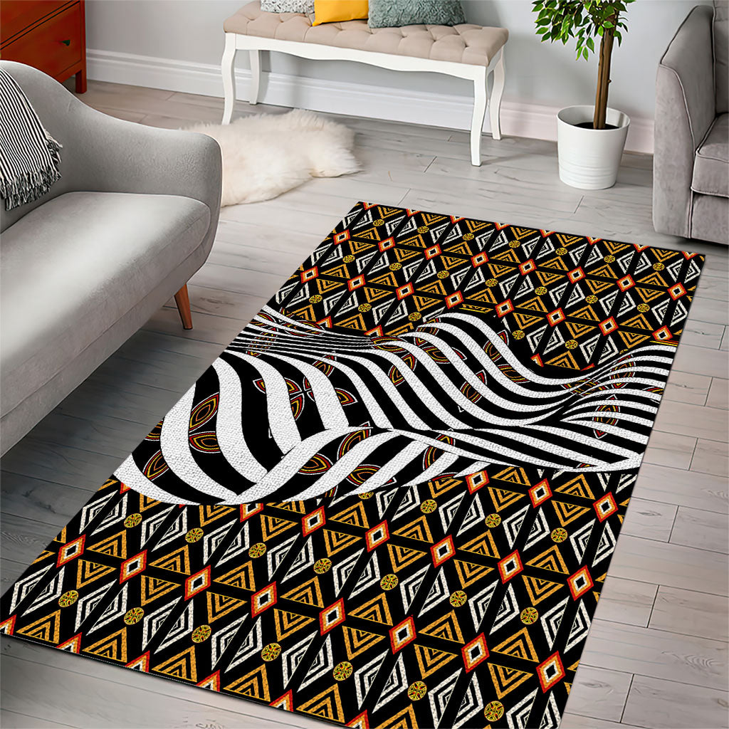 Cameroon Toghu Bamenda Area Rug African Traditional Art