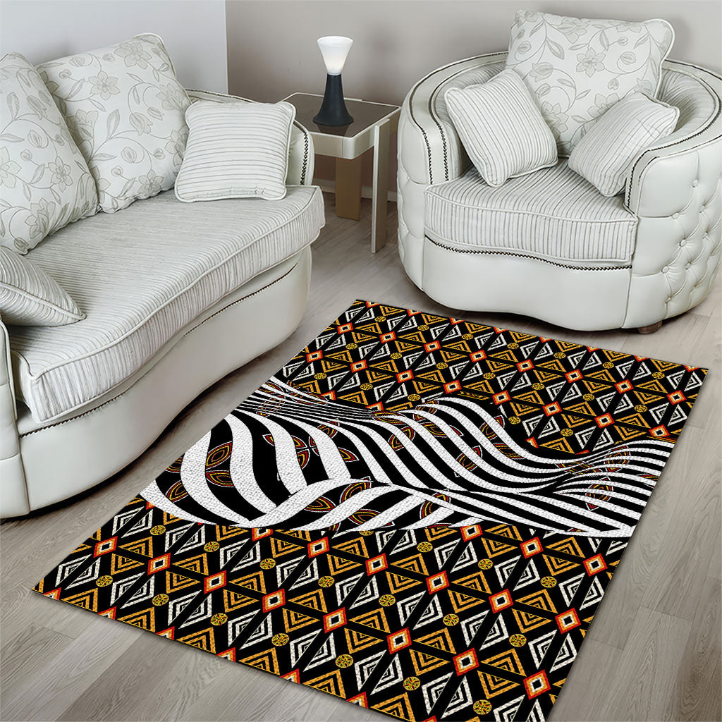 Cameroon Toghu Bamenda Area Rug African Traditional Art