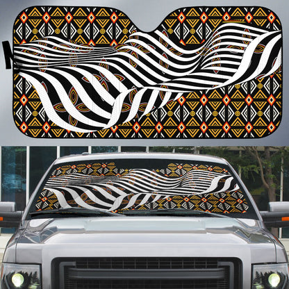 Cameroon Toghu Bamenda Auto Sun Shade African Traditional Art