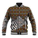 Cameroon Toghu Bamenda Baseball Jacket African Traditional Art