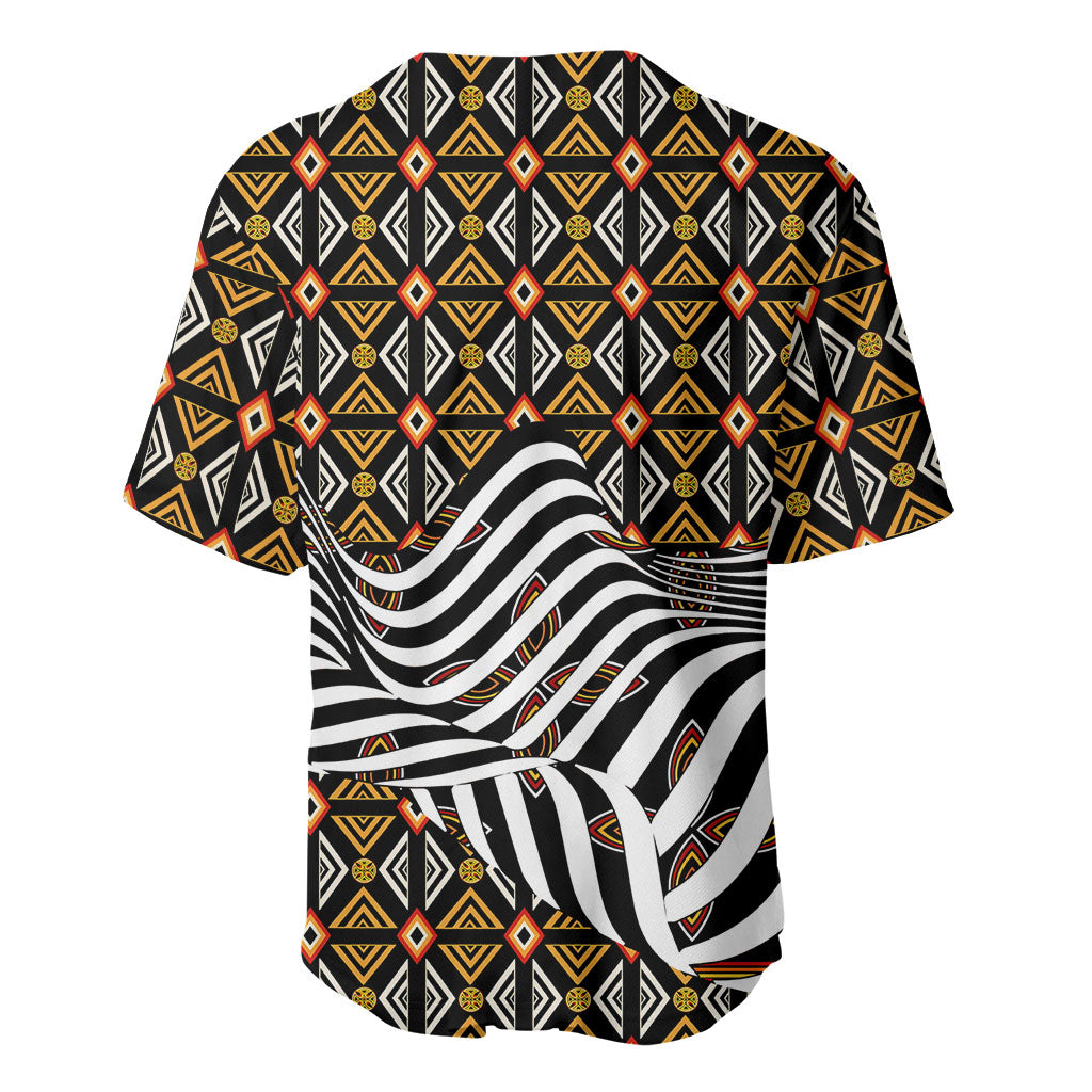 Cameroon Toghu Bamenda Baseball Jersey African Traditional Art