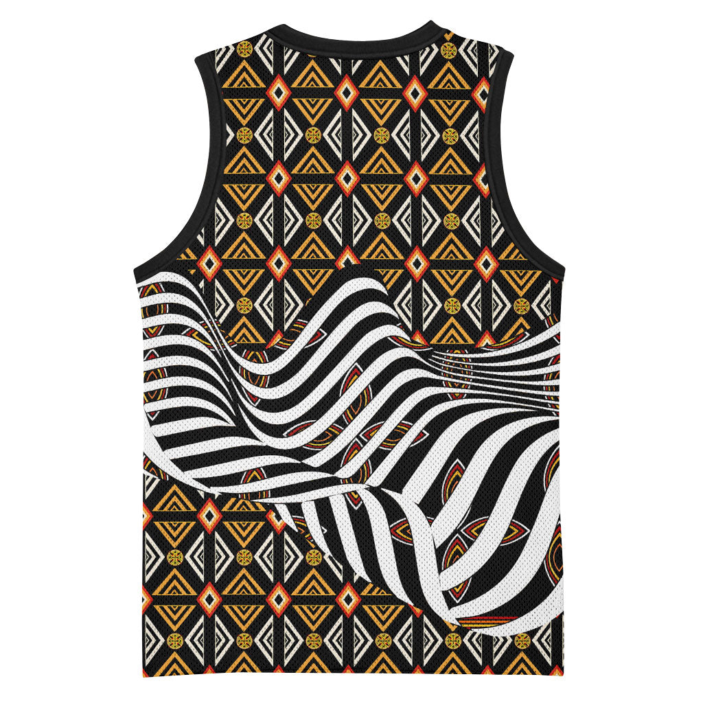 Cameroon Toghu Bamenda Basketball Jersey African Traditional Art