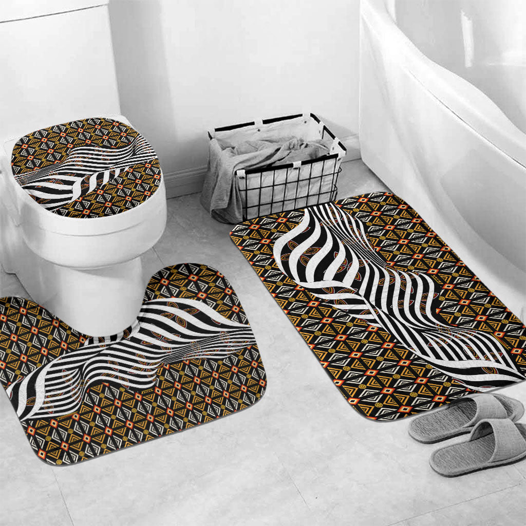 Cameroon Toghu Bamenda Bathroom Set African Traditional Art
