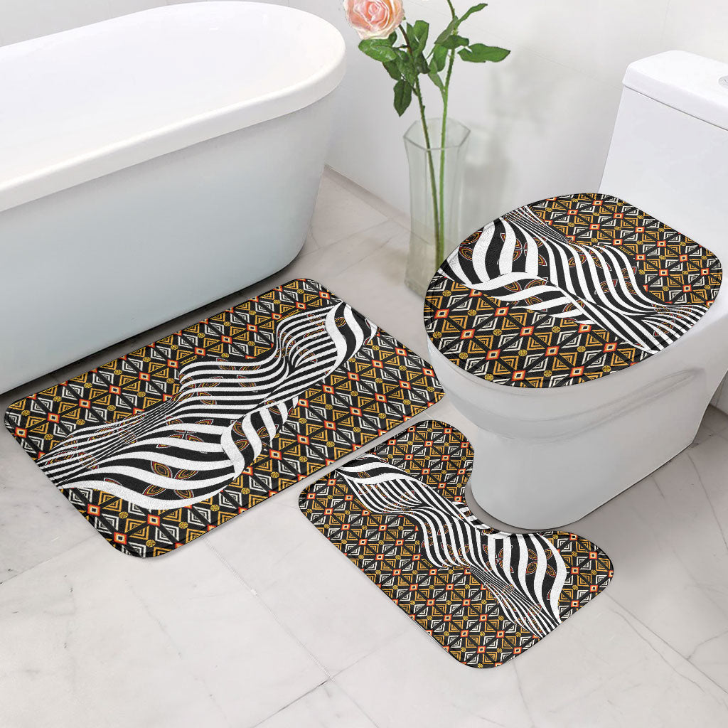 Cameroon Toghu Bamenda Bathroom Set African Traditional Art