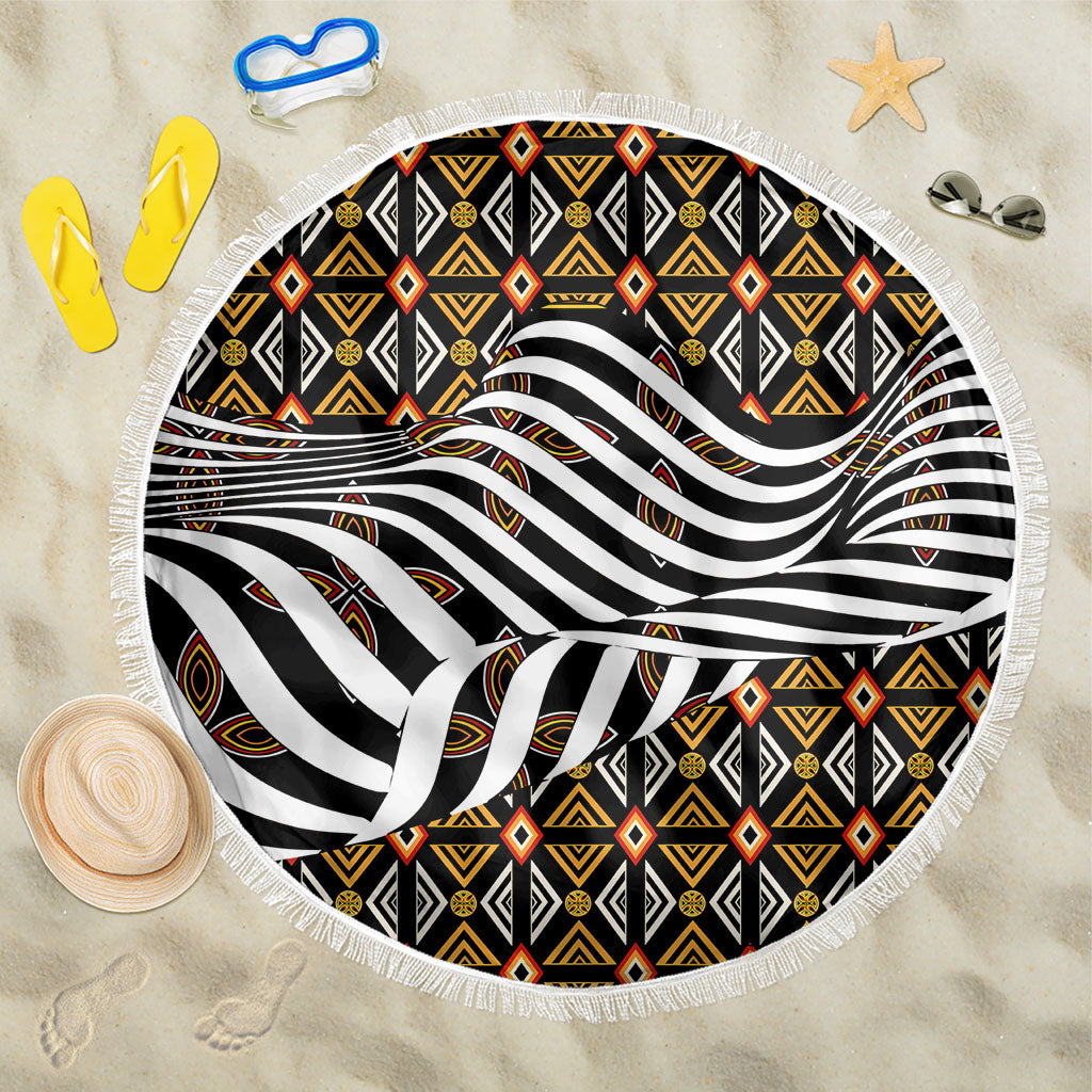 Cameroon Toghu Bamenda Beach Blanket African Traditional Art