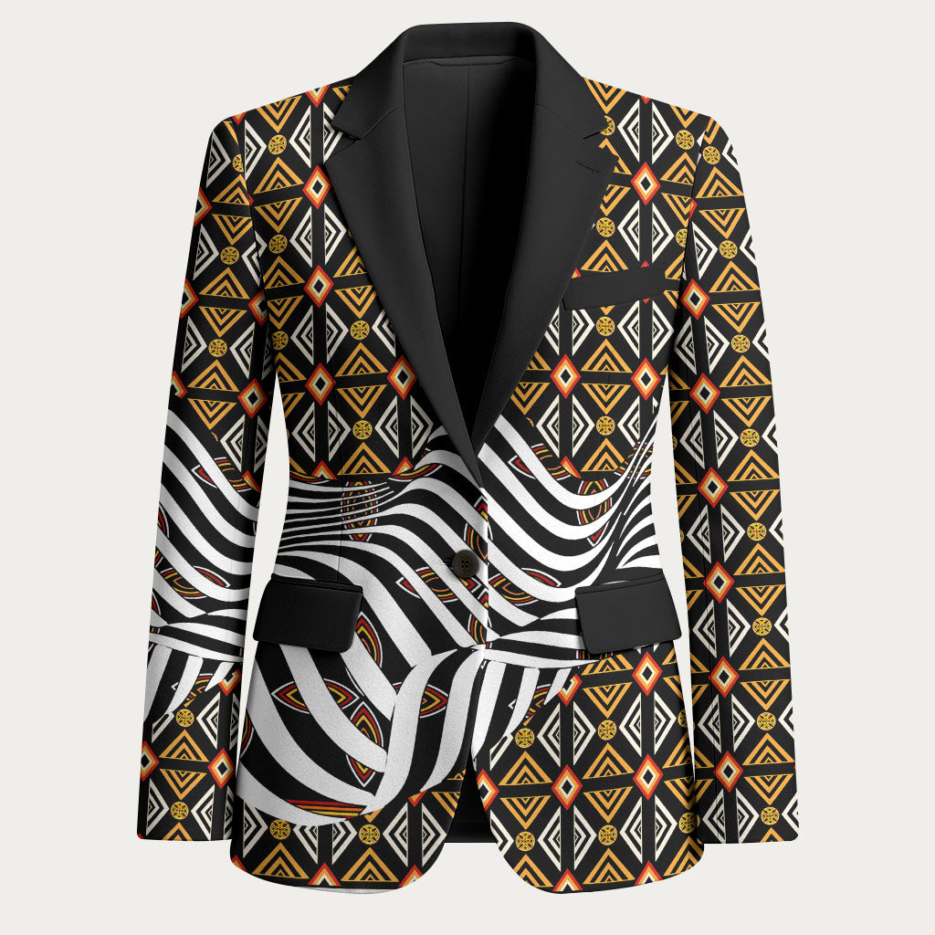 Cameroon Toghu Bamenda Blazer African Traditional Art