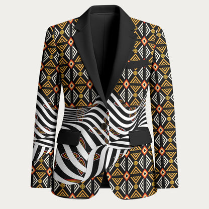 Cameroon Toghu Bamenda Blazer African Traditional Art