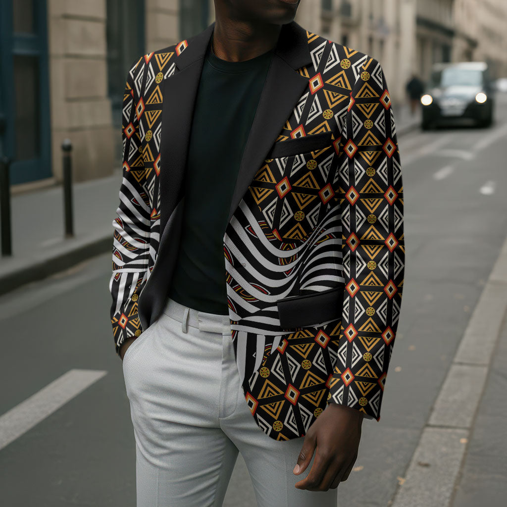 Cameroon Toghu Bamenda Blazer African Traditional Art